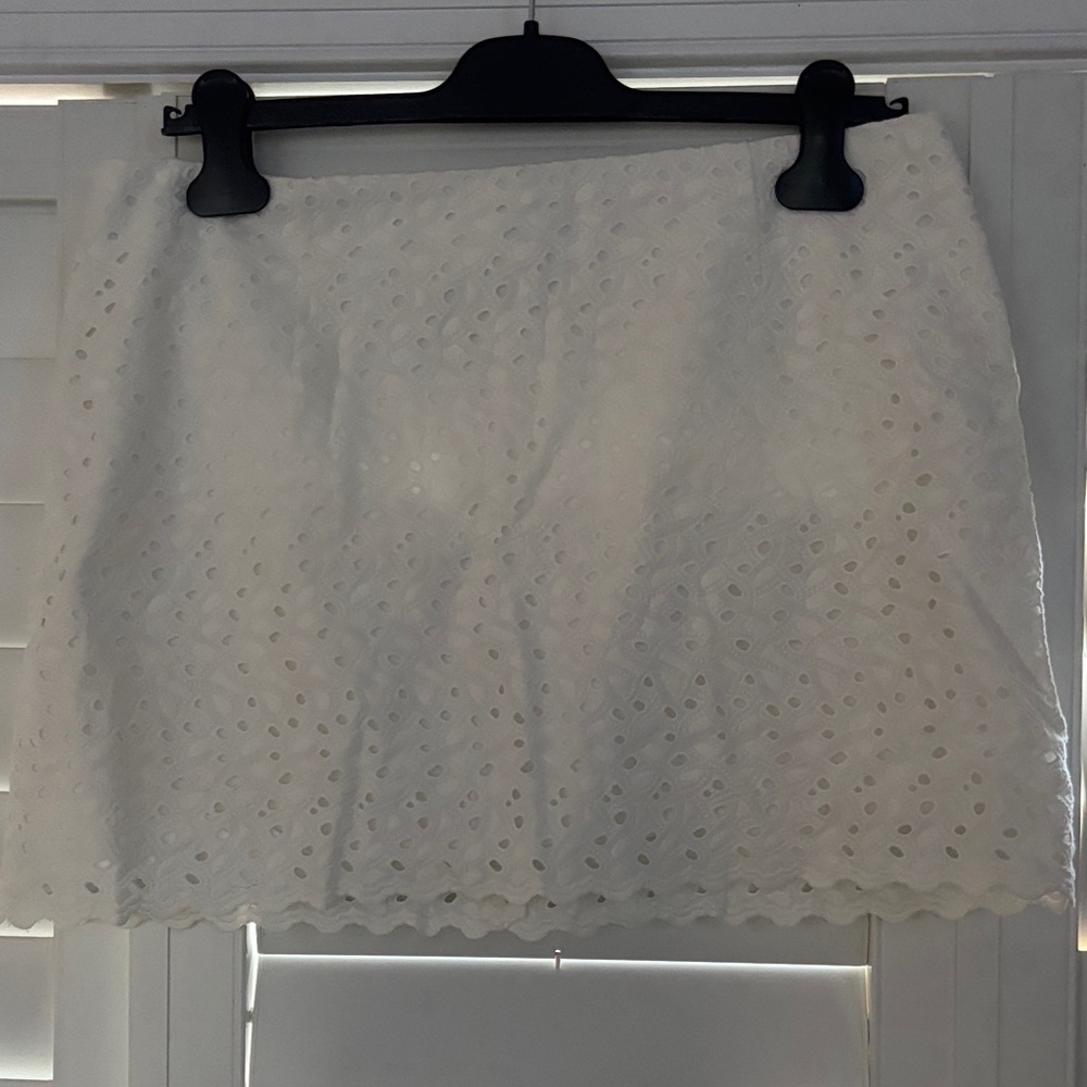 Lilly Pulitzer White Eyelet Mini Skirt